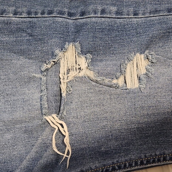 Denim jeans womens size 14 distressed skinny boyfriend premium plus size - Picture 8 of 9